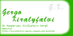 gergo kiralyfalvi business card
